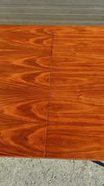 REFINISHED Mid Century Modern Walnut Extendable Dining Table 48