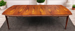 REFINISHED Mid Century Modern Walnut Table w 3 Leaves 61