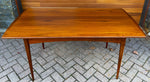 REFINISHED Mid Century Modern Walnut Extendable Dining Table 62.5