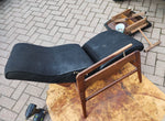 REFINISHED Mid Century Modern Walnut Recliner with Ottoman 15