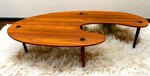 REFINISHED Mid Century Modern Coffee Table Free-Form Shaped 1