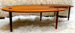 REFINISHED Mid Century Modern Coffee Table Free-Form Shaped 2