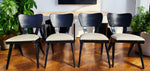REFINISHED R. Spanner PASADENA Table, Buffet, Server w Cork Tops & 4 Chairs 12