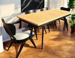 REFINISHED R. Spanner PASADENA Table, Buffet, Server w Cork Tops & 4 Chairs 6