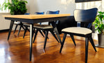 REFINISHED R. Spanner PASADENA Table, Buffet, Server w Cork Tops & 4 Chairs 8