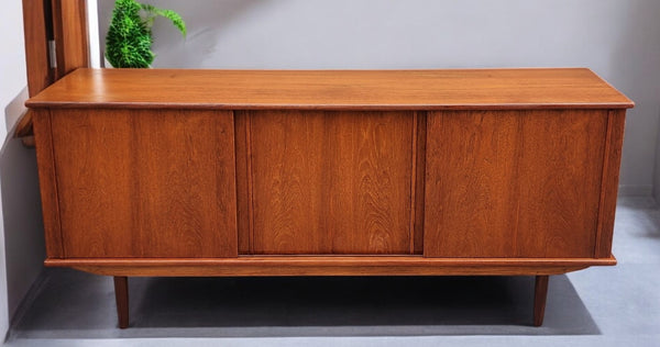 REFINISHED Swedish Mid Century Modern Teak Buffet Sideboard 71"