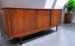 REFINISHED Swedish Mid Century Modern Teak Buffet Sideboard 71