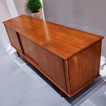 REFINISHED Swedish Mid Century Modern Teak Buffet Sideboard 71