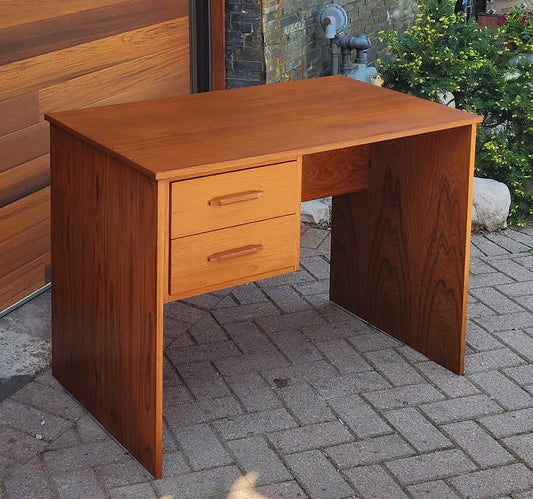 REFINISHED Scandinavian MCM Teak Vanity or Desk Free Standing / Divider