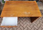 REFINISHED Scandinavian MCM Teak Vanity or Desk Free Standing / Divider 10