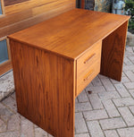 REFINISHED Scandinavian MCM Teak Vanity or Desk Free Standing / Divider 4