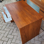 REFINISHED Scandinavian MCM Teak Vanity or Desk Free Standing / Divider 7