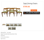 4 REFINISHED Danish Mid Century Modern Teak Chairs, Moller style 12
