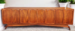 REFINISHED Exceptional  Mid Century Modern Walnut Sideboard  96