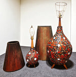 Set of Mid Century Modern floor & table lamps by Maurice Chalvignac 4