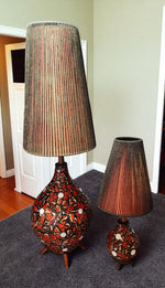 Set of Mid Century Modern floor & table lamps by Maurice Chalvignac 9