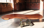 Custom Solid Walnut Freeform / Organic Modern Table Top w Hand-Carved Edge 115