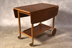 REFINISHED Swedish MCM Teak Bar Cart by Ove Blidberg 