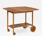 REFINISHED Swedish MCM Teak Bar Cart by Ove Blidberg 