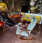 REFINISHED Swedish Mid-Century Modern Teak Rocking Chair by Johanson 1