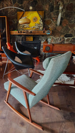 REFINISHED Swedish Mid-Century Modern Teak Rocking Chair by Johanson 3