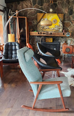 REFINISHED Swedish Mid-Century Modern Teak Rocking Chair by Johanson 8