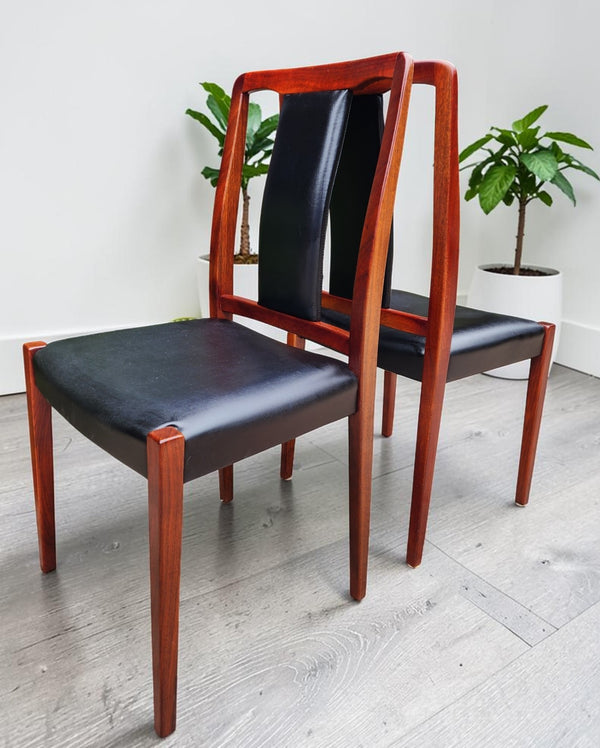 2 RESTORED Swedish MCM Rosewood Chairs by Nils Jonsson for Hugo Troeds