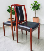 2 RESTORED Swedish MCM Rosewood Chairs by Nils Jonsson for Hugo Troeds 6