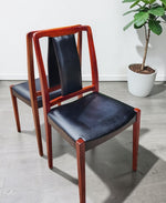 2 RESTORED Swedish MCM Rosewood Chairs by Nils Jonsson for Hugo Troeds 9