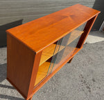 REFINISHED Mid Century Modern Teak Display or Bookcase 48