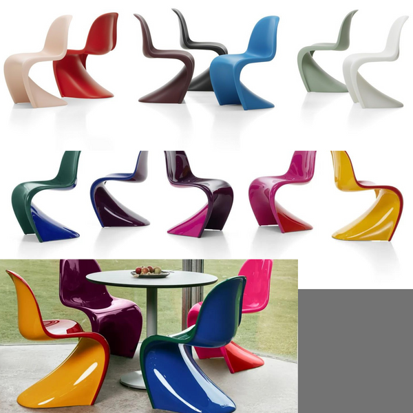 Iconic Mid Century Modern Saarinen style Tulip Oval Dining Table & 6 Panton Chairs, vintage