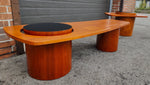 REFINISHED Mid Century Modern Teak Martini Coffee Table by RS Associates 9