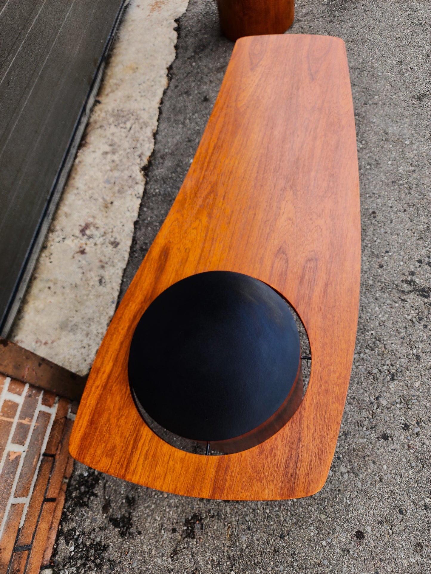 REFINISHED Mid Century Modern Teak Martini Coffee Table by RS Associates