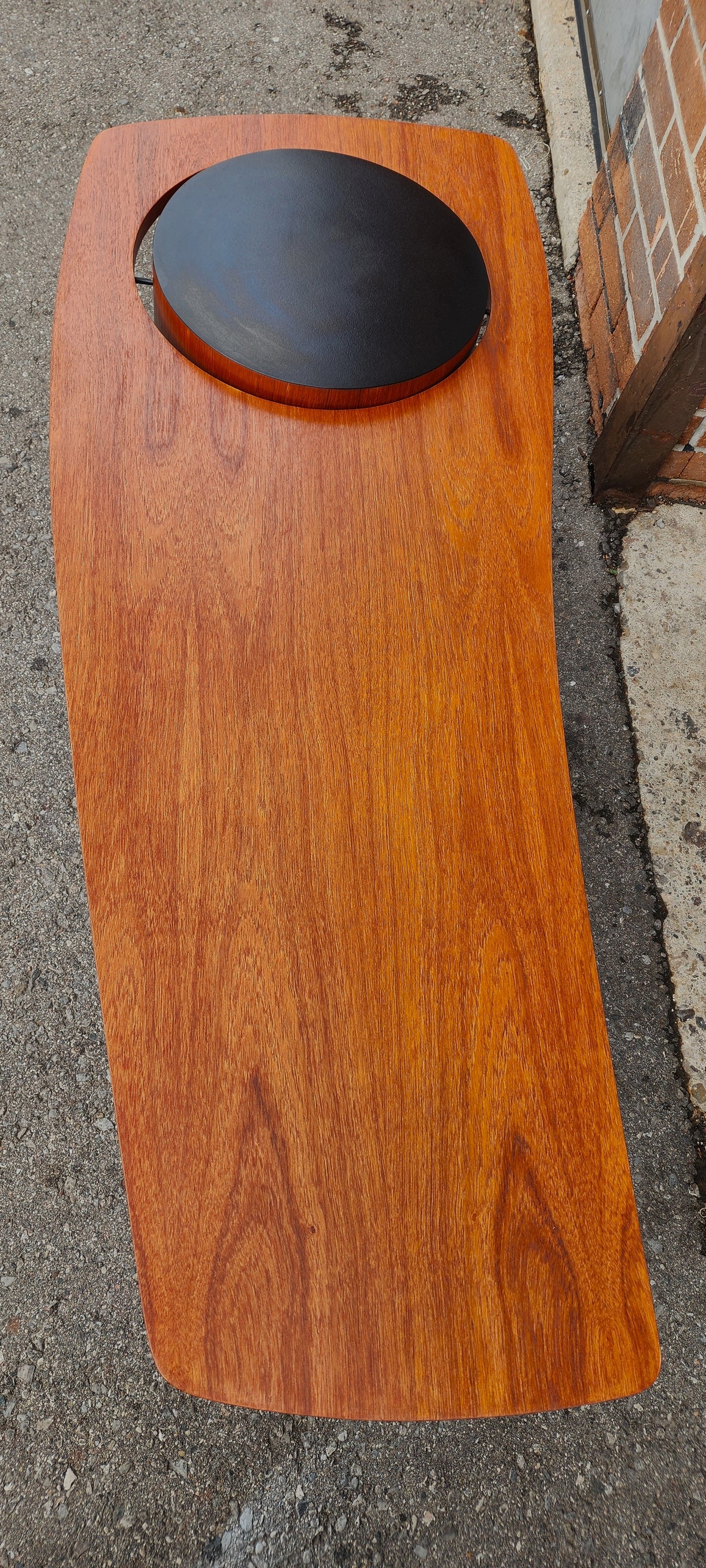 REFINISHED Mid Century Modern Teak Martini Coffee Table by RS Associates