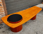 REFINISHED Mid Century Modern Teak Martini Coffee Table by RS Associates 8