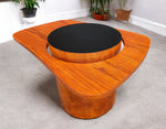 REFINISHED Mid Century Modern Teak Martini Cocktail Table by RS Associates 3