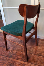 6 RESTORED Danish Mid Century Modern Teak Chairs 3