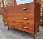 REFINISHED Danish Mid Century Modern Teak Cabinet with Drawers & Mirror 10