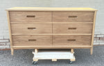 REFINISHED Mid Century Modern Walnut Dresser 6 Drawers by Gibbard 58