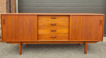 REFINISHED Mid Century Modern Teak Sideboard Credenza 72