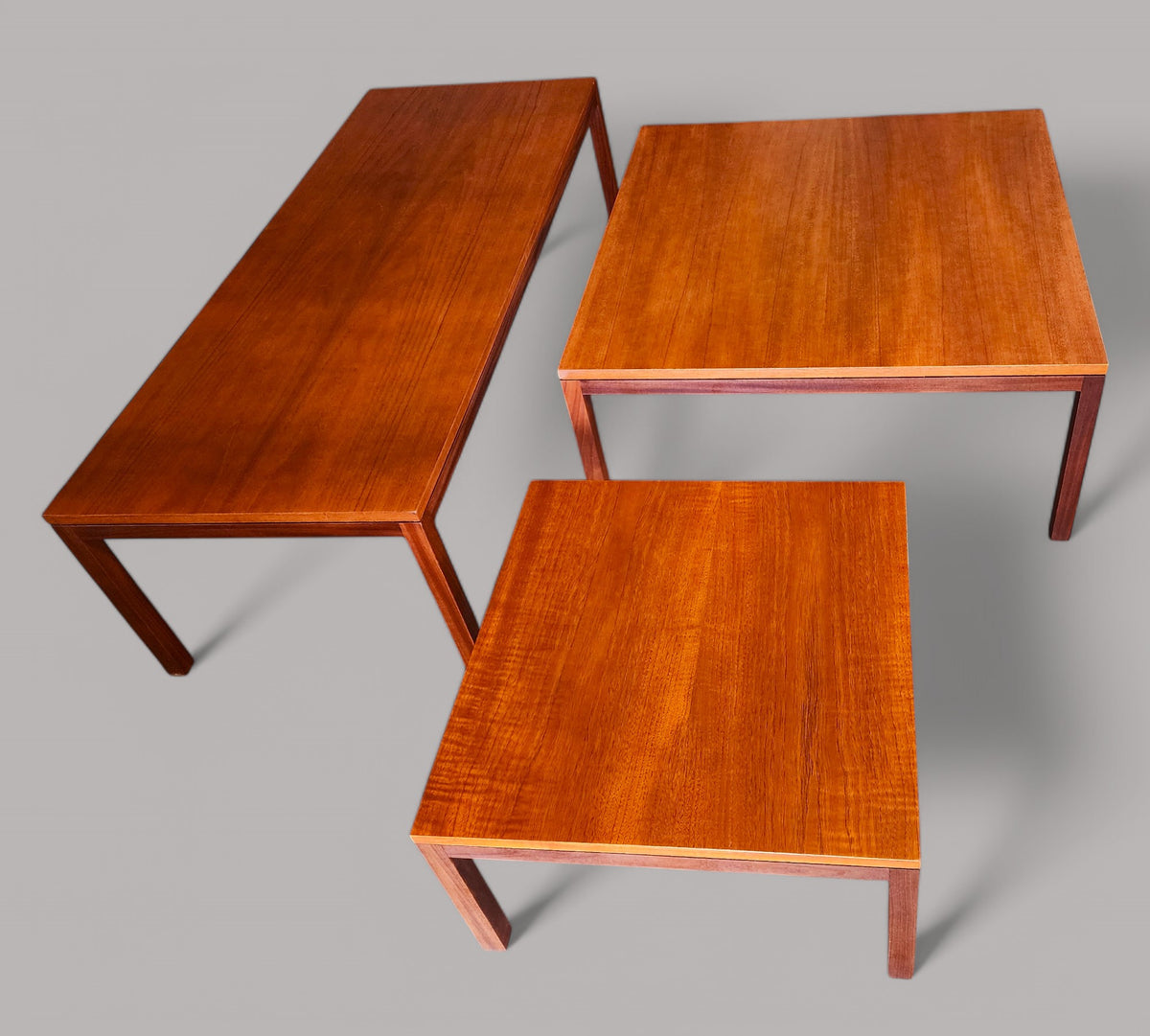 REFINISHED Mid Century Modern Teak Accent Table by Reff
