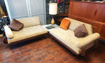 REFINISHED Mid Century Modern 2 Loveseats or 4-Seater Sofa by A. Pearsall 14