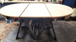 REFINISHED Danish MCM Roundette Teak Extension Table & 6 Chairs (4-legged) by Hans Olsen 16