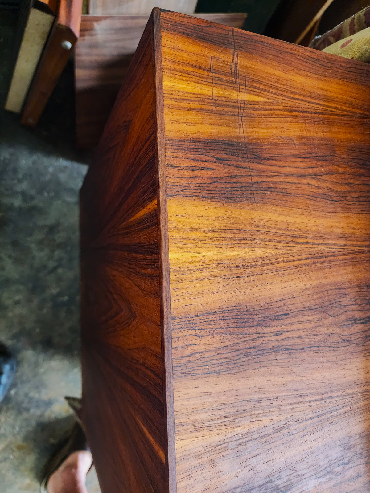 REFINISHED Danish Mid Century Modern Rosewood Sideboard 70