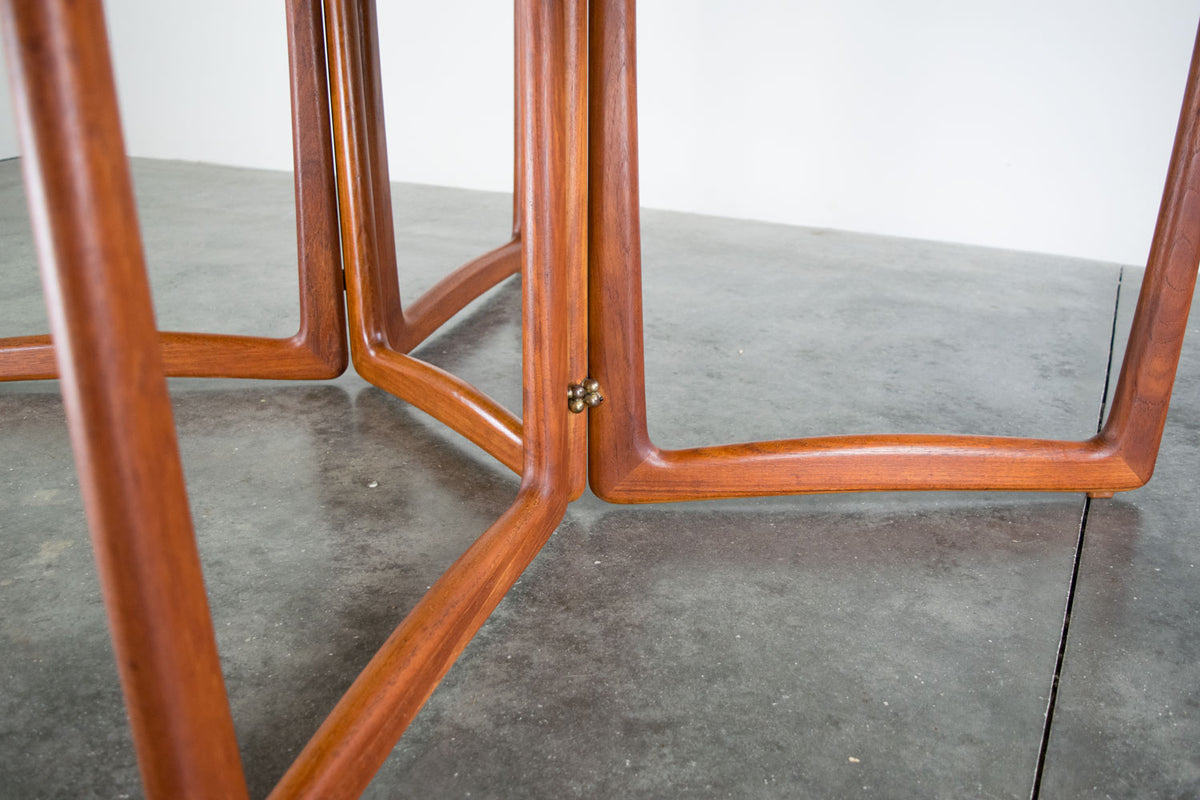 Danish MCM Teak Table by P.Hvidt & O.Mölgaard-Nielsen & 6 chairs by Finn Juhl for France & Søn