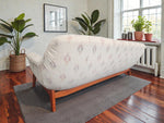 REFINISHED Mid Century Modern R.Huber Teak Scoop Sofa 4