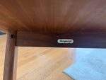 2 REFINISHED MCM SOLID Teak Accent Tables with Shelves by Imperial 12