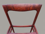 2 REFINISHED will be REUPHOLSTERED Mid Century Modern Rosewood Chairs by Lübke 12