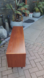 REFINISHED Mid Century Modern Teak Display Bookcase 48