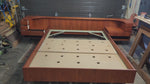 REFINISHED Danish MCM Floating Teak Bed  Queen & Dresser by Komfort 22